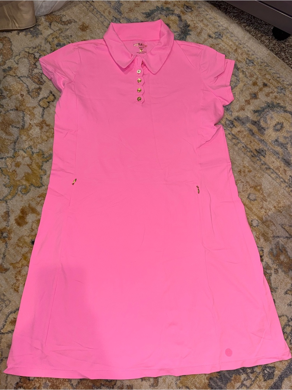 Lilly Pulitzer Hot Pink Polo Mini Dress